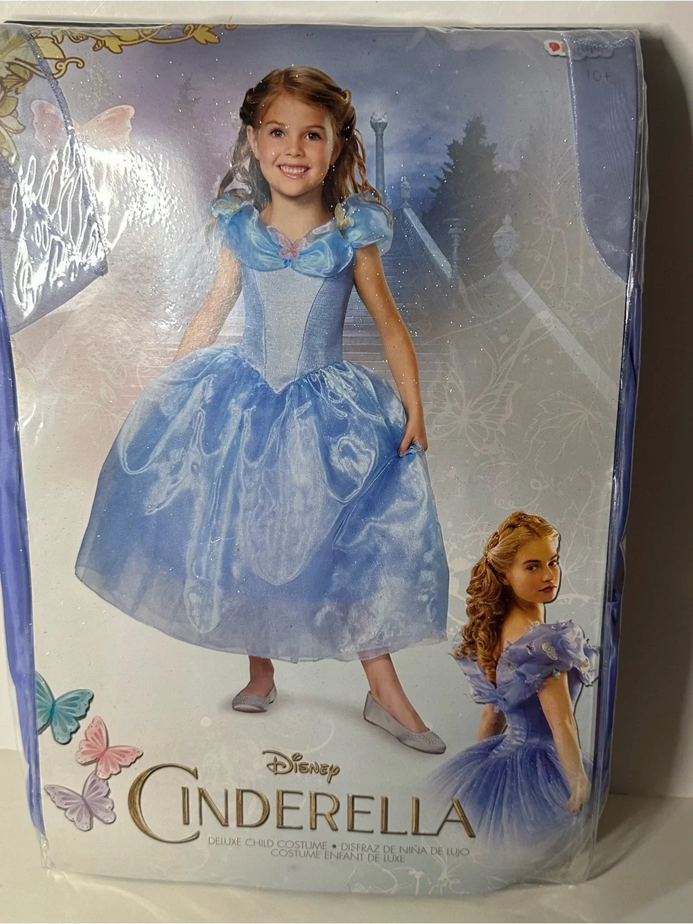 Disney Cinderella Movie Deluxe Girls S, M, or L Halloween Costume Dress Up NEW